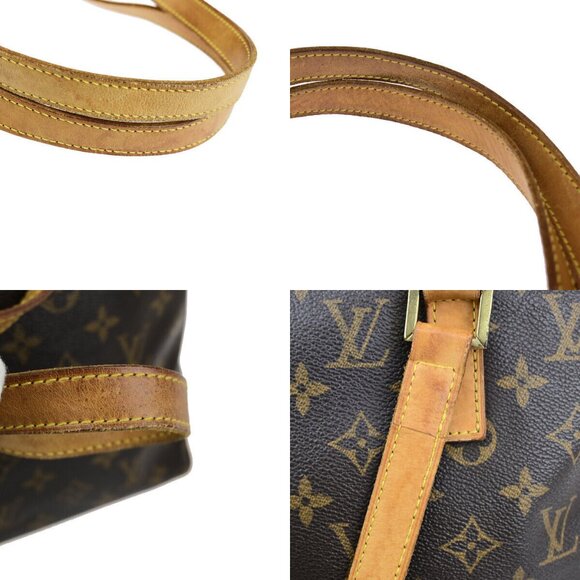 LOUIS VUITTON Cabas Mezzo Shoulder Bag Monogram Leather Brown - Picture 8 of 14